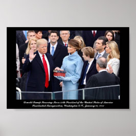 Poster Donald Trump en tant que président