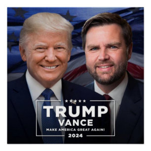 Poster Donald Trump et JD Vance