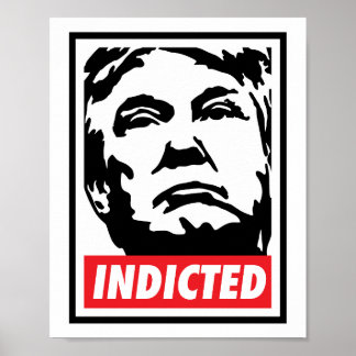 Poster Donald Trump inculpé en 2023
