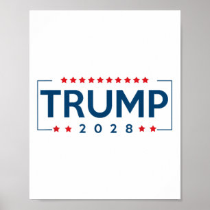 Poster Donald Trump J D Vance 2028 Vance Trump 2028 Men W