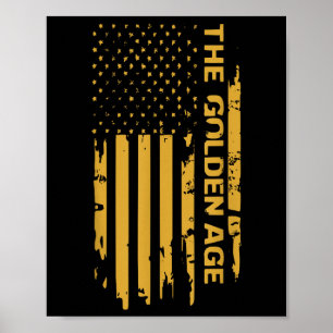 Poster Donald Trump L'Âge D'Or De L'Amérique Commence Bie