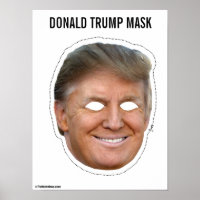 Poster Donald Trump Mask