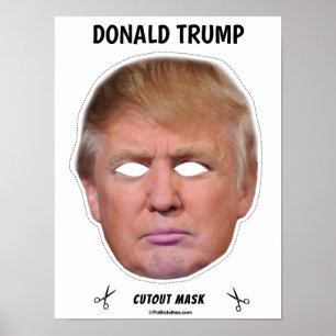 Poster Donald Trump Masque Halloween