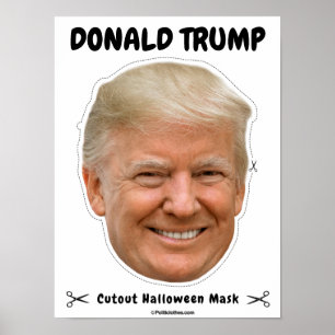 Poster Donald Trump Masque Halloween