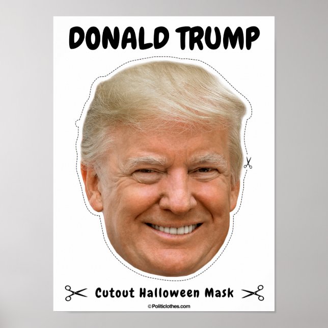 Poster Donald Trump Masque Halloween (Devant)