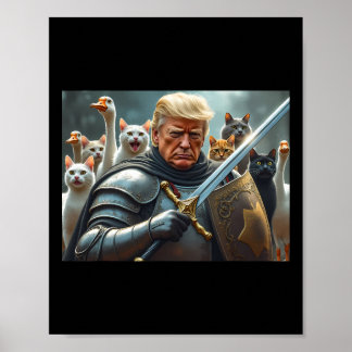 Poster Donald Trump met les chats en sécurité à nouveau D