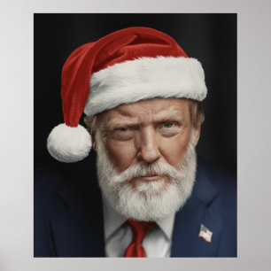 Poster Donald Trump Noël 