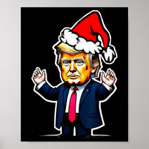 Poster Donald Trump Noël pour les papas et les femmes Noë
