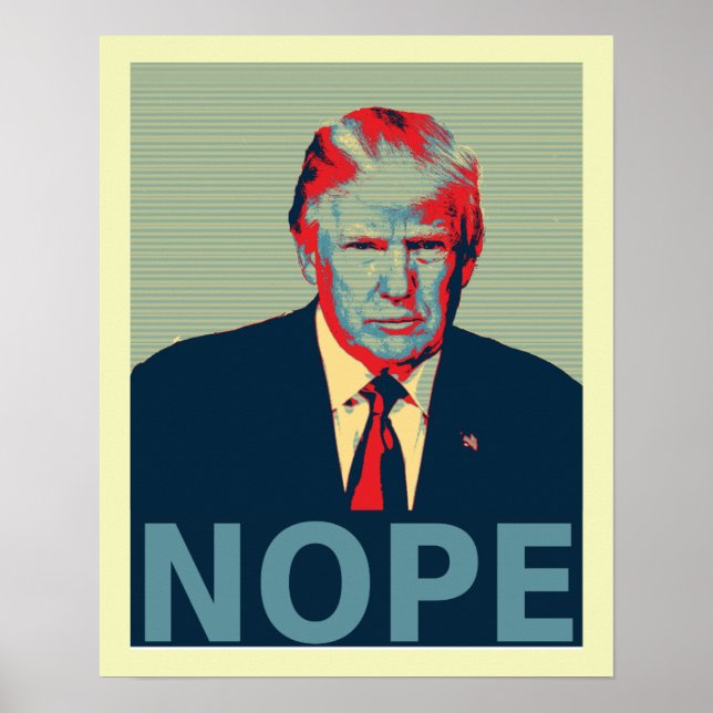 Poster Donald Trump Nope, le parti d'opposition (Devant)