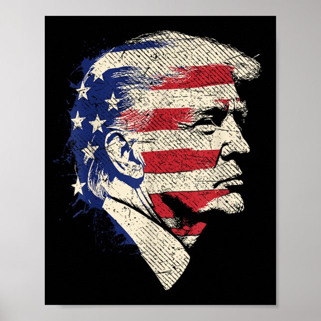 Poster Donald Trump Portrait (Devant)