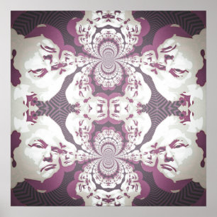 Poster Donald Trump psychédélique