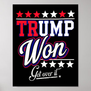 Poster Donald Trump remporte le pari 2024 Trump remporte