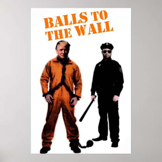 Poster Donald Trump Va En Prison (Devant)
