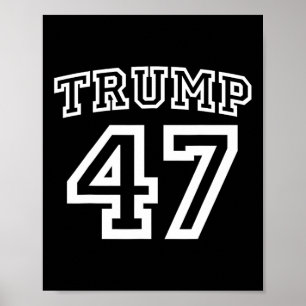 Poster Donald Trump Vance 2024 Élection 47e Président Moi