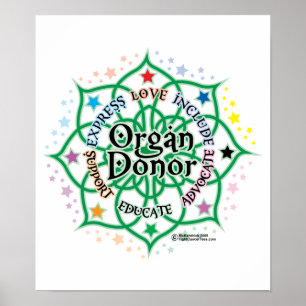 Poster Donateur d'organe Lotus
