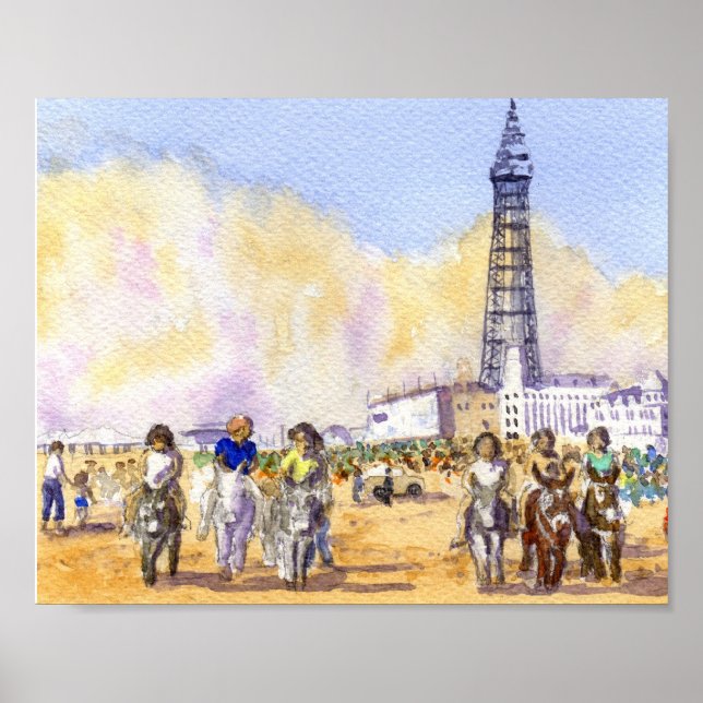 Poster Donkey Rides - Blackpool (Devant)