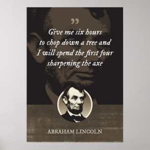Poster Donne-moi six heures pour abattre un arbre