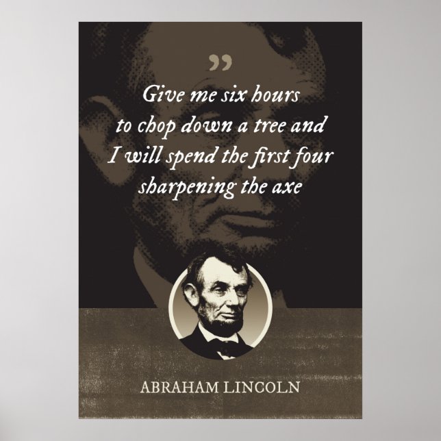 Poster Donne-moi six heures pour abattre un arbre (Devant)