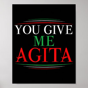 Poster Donner Agita Drôle Italie Humour Sarcastique Dicto