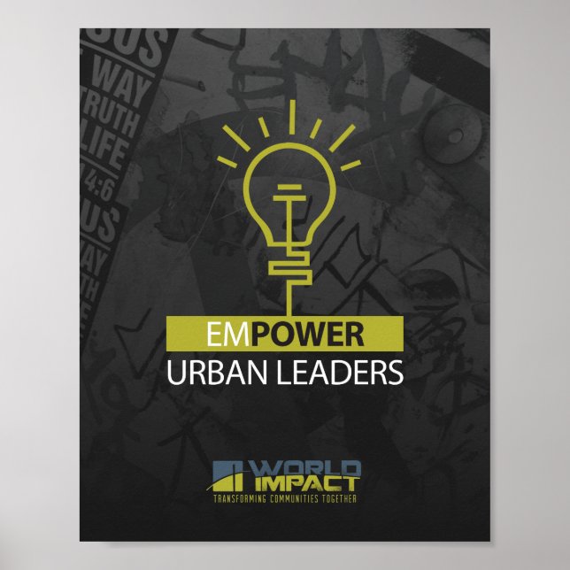 Poster Donner du pouvoir à l'affiche des leaders urbains (Devant)