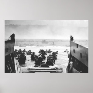 Poster Donner l'assaut à la plage sur la peinture de le