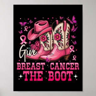 Poster Donner Le Cancer Du Sein La Poubelle Botte Le Canc