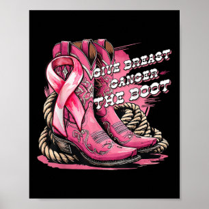 Poster Donner Le Cancer Du Sein La Poubelle Botte Le Canc