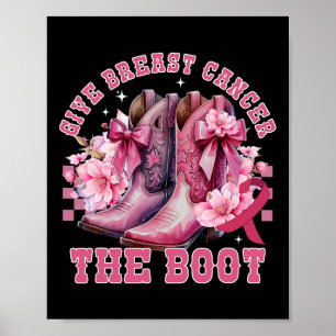 Poster Donner Le Cancer Du Sein L'Initiale Cowgirl Cancer