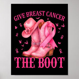 Poster Donner Le Cancer Du Sein L'Initiale Cowgirl Cancer