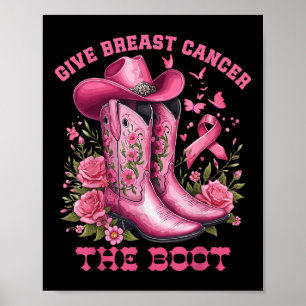 Poster Donner Le Cancer Du Sein L'Initiale Cowgirl Cancer