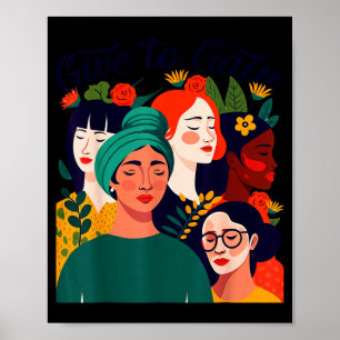Poster Donner pour gagner la journée internationale des f