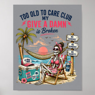 Poster Donner un club est cassé trop vieux pour prendre s