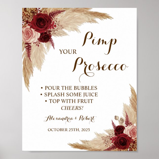 Poster Donnez du style à votre mariage avec de l'herbe de (Devant)