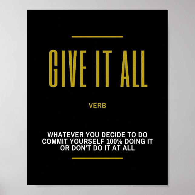 Poster Donnez-Lui Tous Des Citations Inspirantes Sur Le S (Devant)