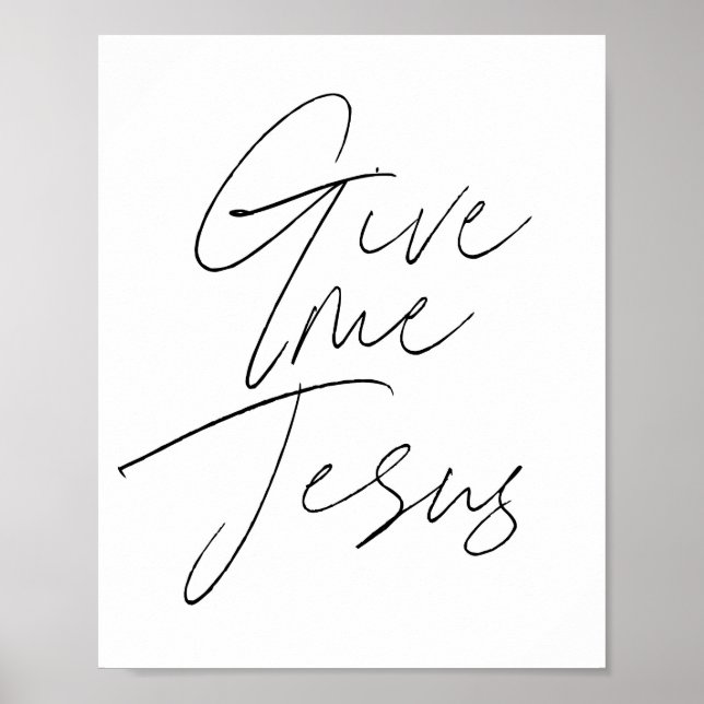 Poster Donnez-moi Jésus Script (Devant)