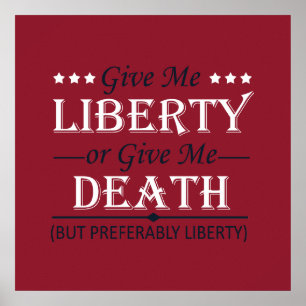 Poster Donnez-moi la liberté ou 4 juillet la mort
