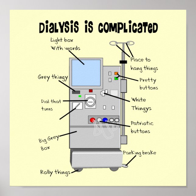 Poster Dons d'Humour de dialyse pour les infirmières, les (Devant)