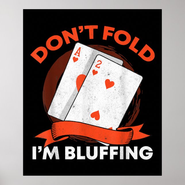Poster Dont fold Poker (Devant)
