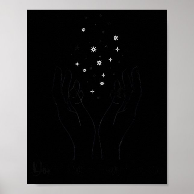 Poster Don't Hide Your Magic Motivational Quote Sitive Vi (Devant)