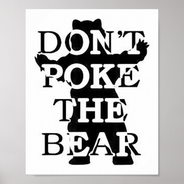 Poster Don't Ke The Bear  (Devant)