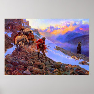 Poster Dont l'homme de la viande contre Grizzly Charles M