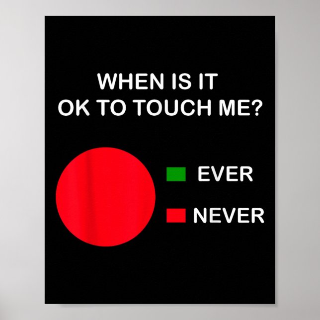 Poster Don't Touch Me - Never Touch Me Circle Graph Intro (Devant)