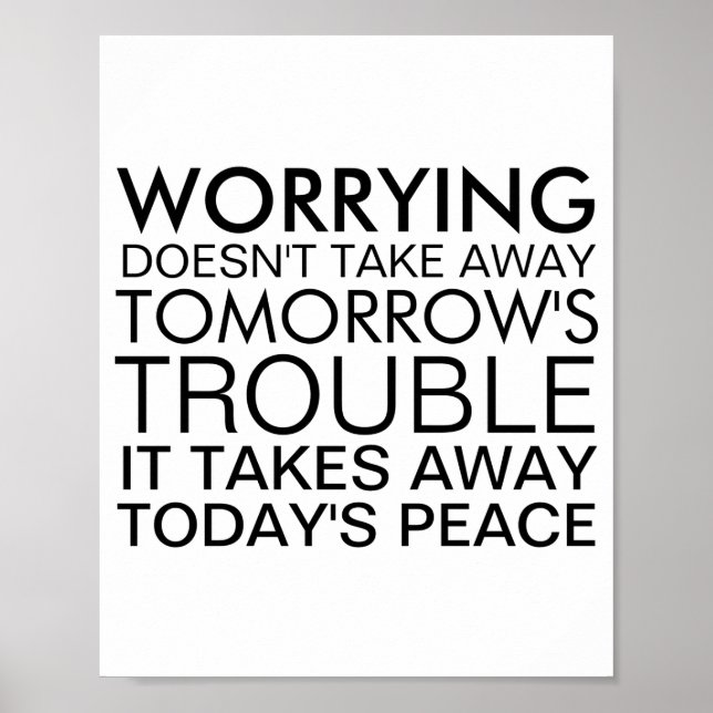 Poster Dont Worry Sitive Message  (Devant)