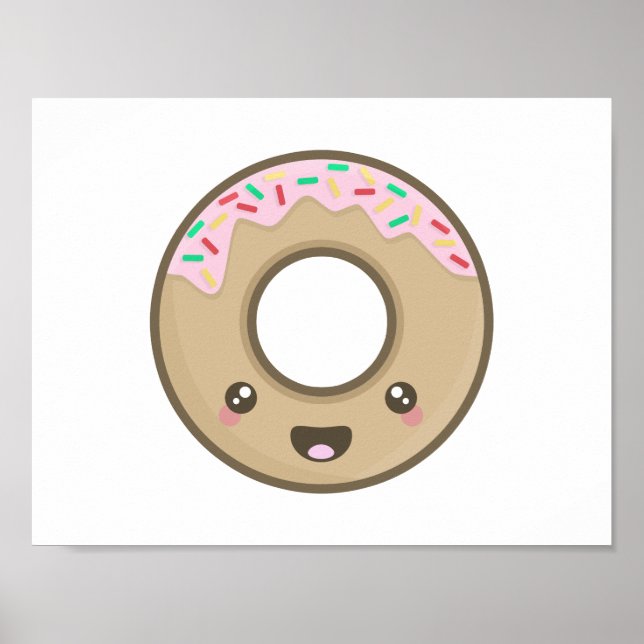 Poster Donut de Kawaii (Devant)