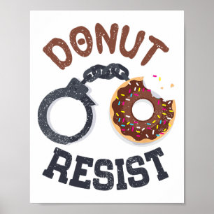 Poster Donut résiste aux menottes Officier de Police
