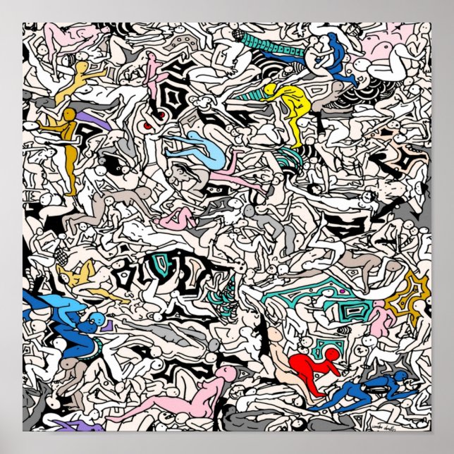 Poster Doodle Kamasutra LOVE (Devant)