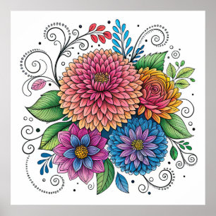 Poster Dopamine Radiant Flower 2