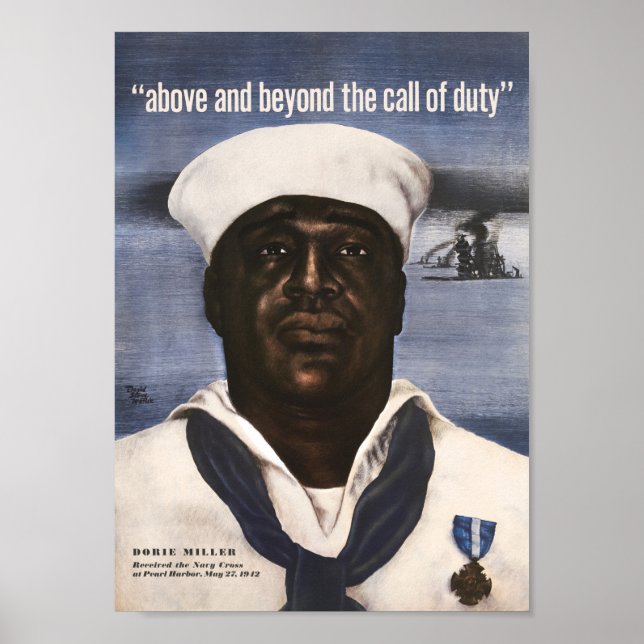Poster Dorie Miller - Au-Dessus Et Au-Delà De L'Appel (Devant)