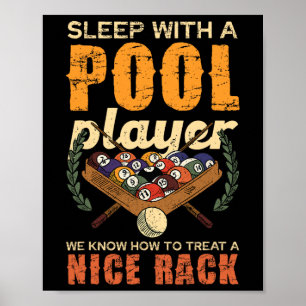 Poster Dormir Avec Un Joueur De Piscine Agréable Rack Amu