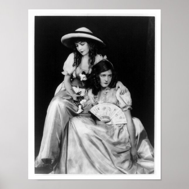 Poster Dorothy et Lillian Gish (Devant)